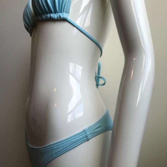Billabong surf blue reversible halter top low rise bikini set - Picture 5 of 10
